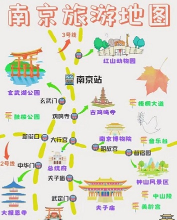 南京旅游地图