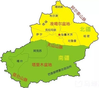 新疆旅游地图