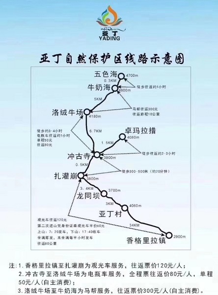 稻城亚丁地图