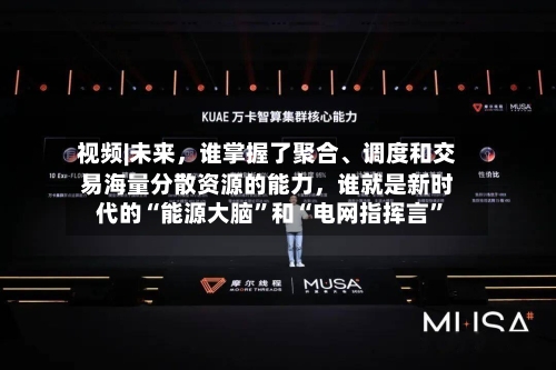视频|未来，谁掌握了聚合、调度和交易海量分散资源的能力，谁就是新时代的“能源大脑”和“电网指挥言”