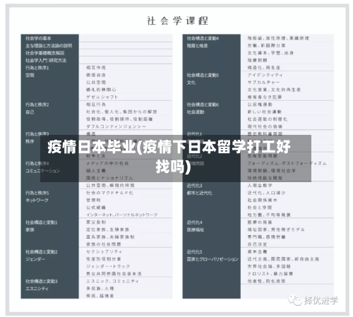 疫情日本毕业(疫情下日本留学打工好找吗)-第1张图片