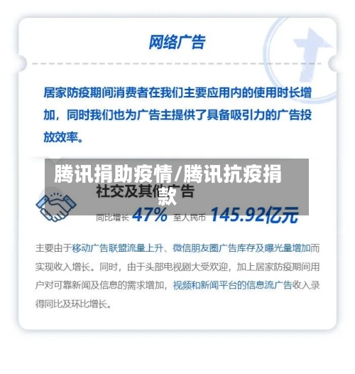 腾讯捐助疫情/腾讯抗疫捐款-第1张图片