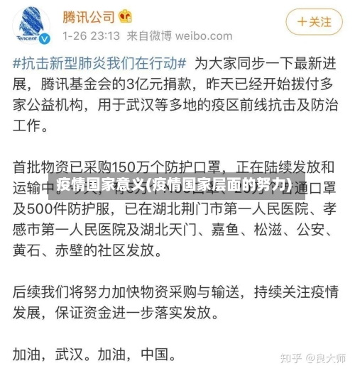 疫情国家意义(疫情国家层面的努力)-第1张图片